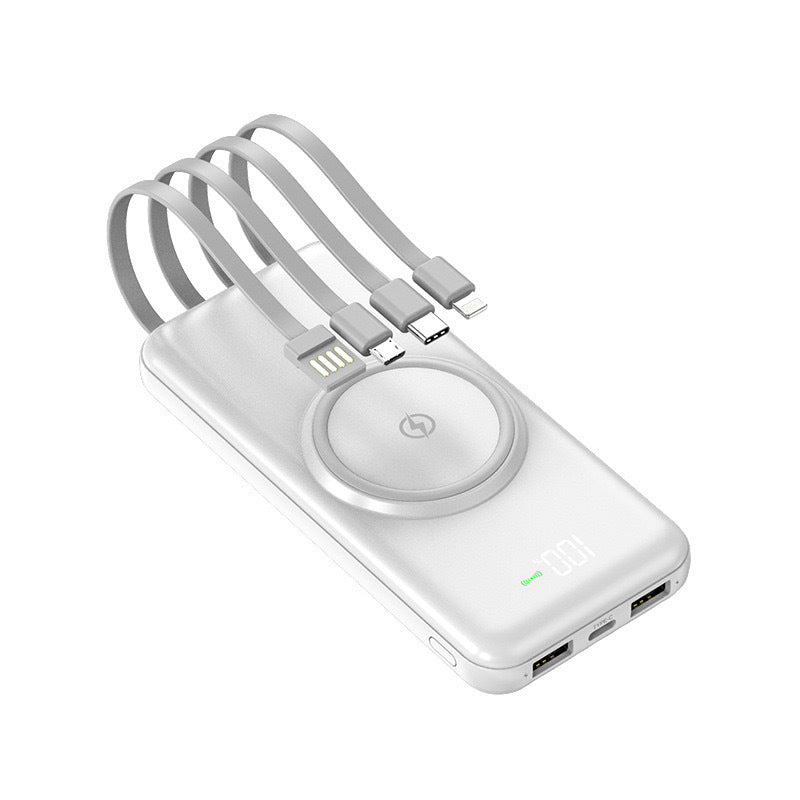 Power bank with integrated multi-charging cable for Kalsten