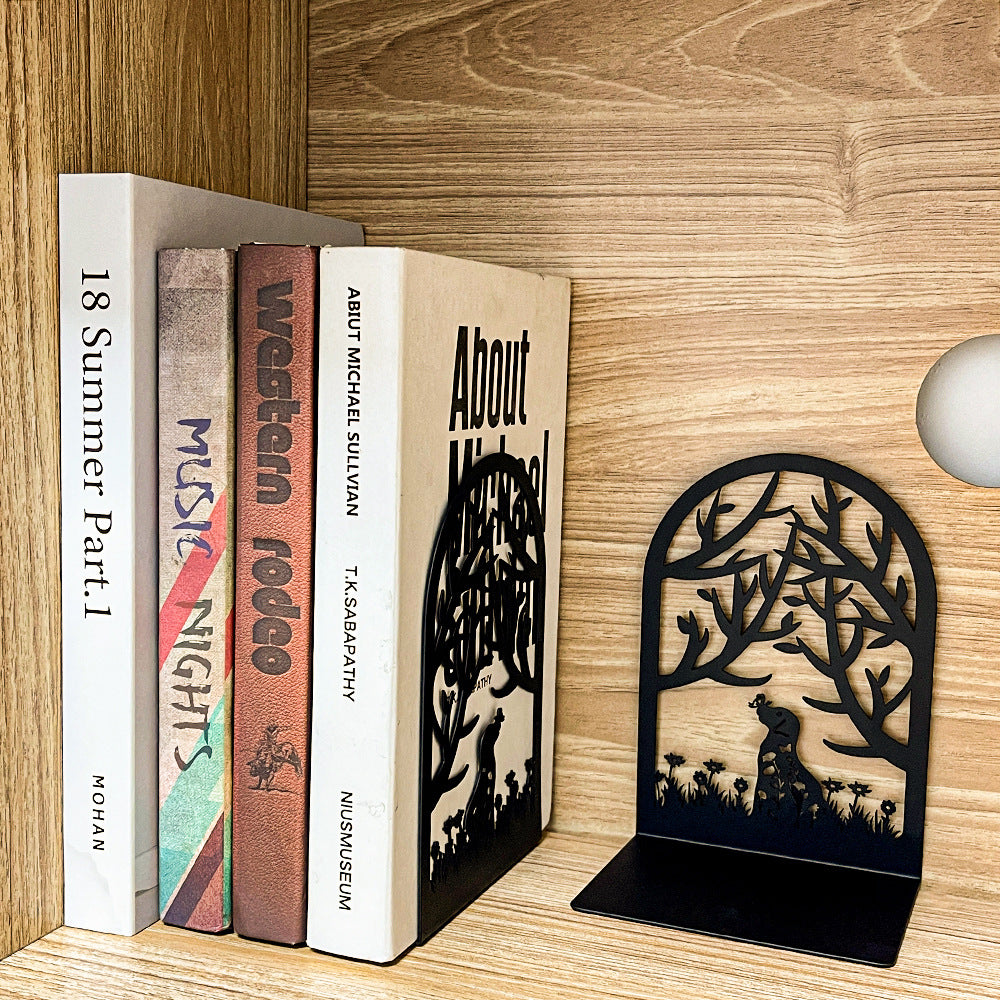Decorative Forest Silhouette Bookends