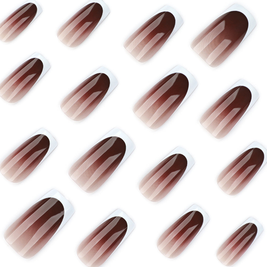 Artful Nail Extensions with Elegant French Tip Kalsten