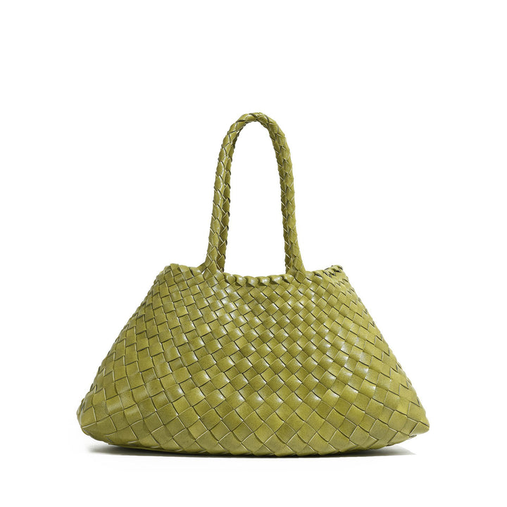 Handcrafted Woven Leather Tote Kalsten