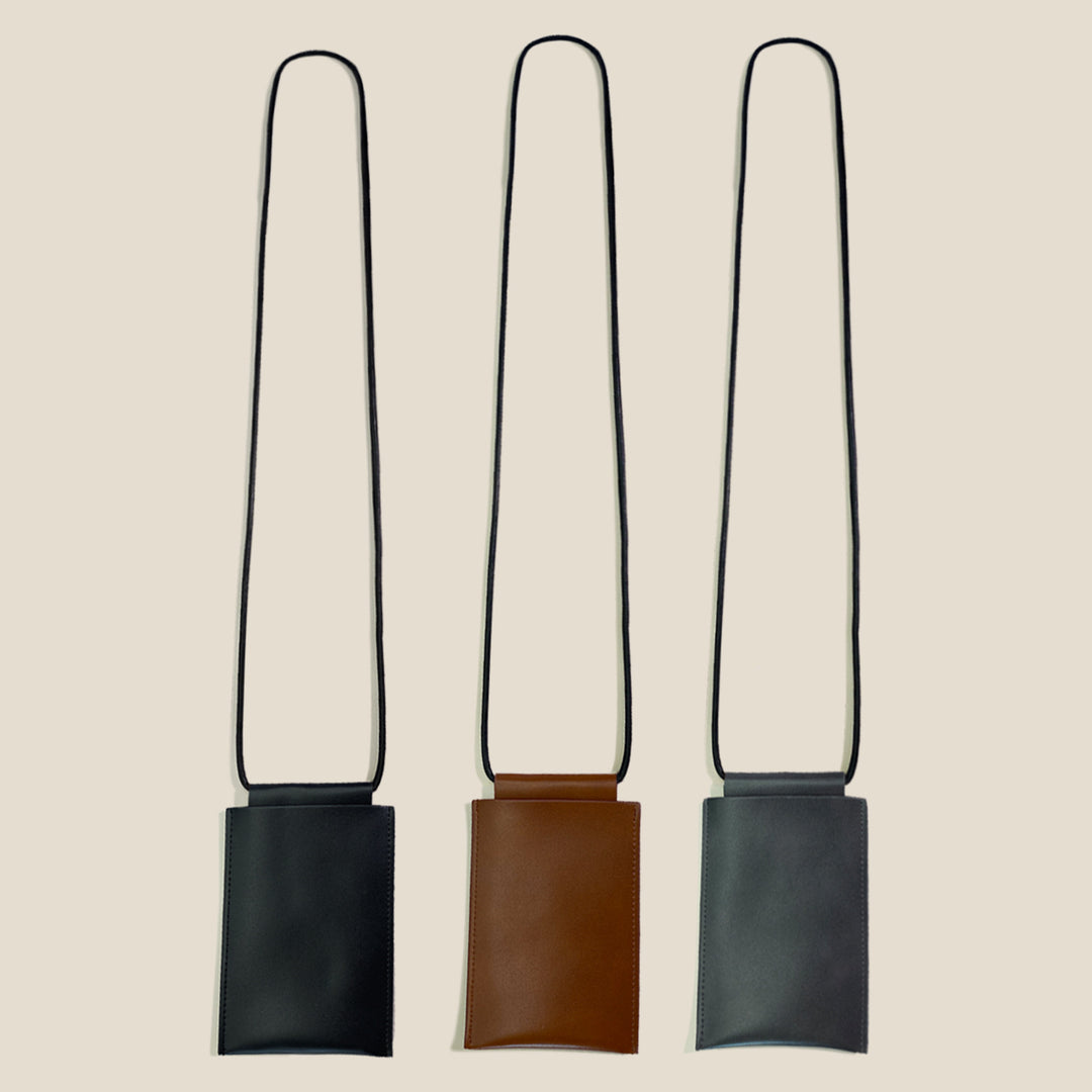 Leather Crossbody Card Holder Kalsten