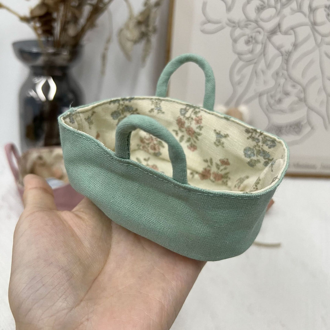 Reversible Cotton Bucket Hat with Floral Lining