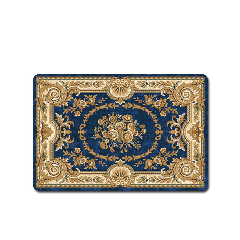 Elegant Vintage Floral Bath Mat Kalsten