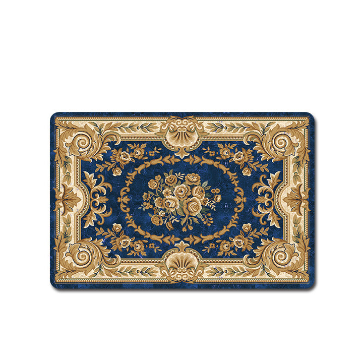 Elegant Vintage Floral Bath Mat Kalsten