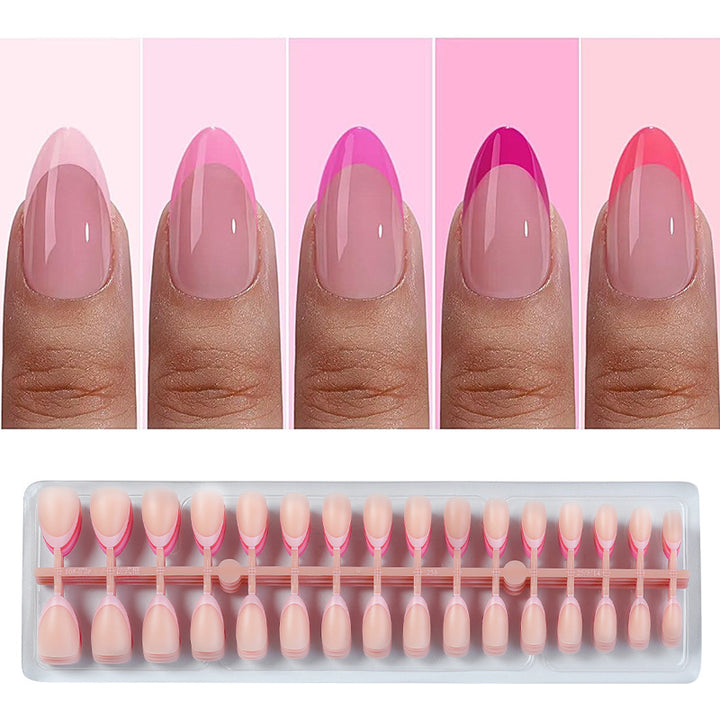 Acrylic nail set with versatile French designs Kalsten