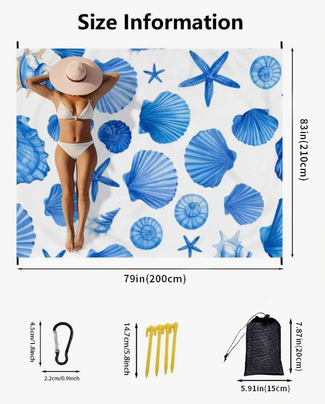 Large Portable Beach Mat Kalsten