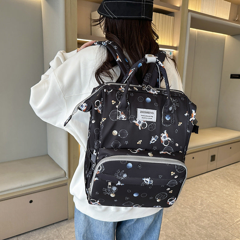 Cosmic-Themed Multi-Functional Diaper Backpack Kalsten