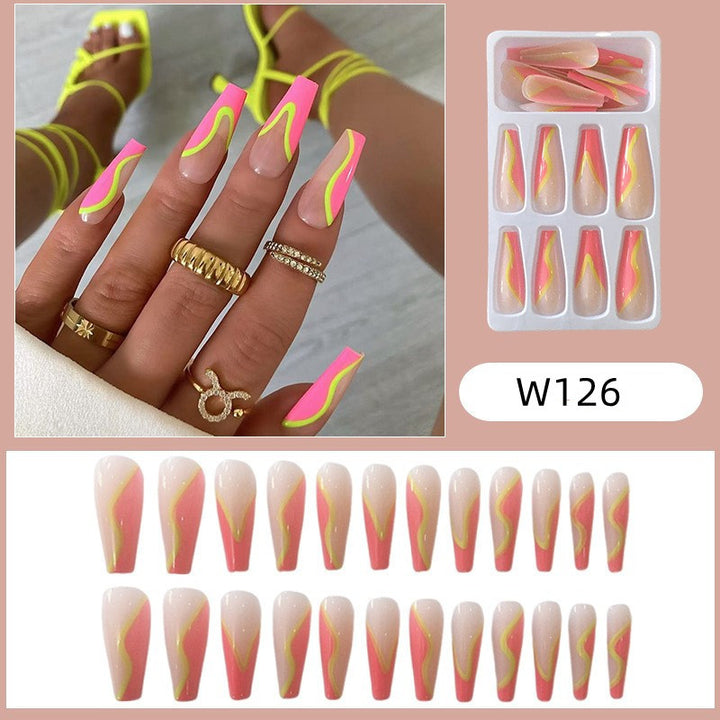 Artistic Gradient Press-On Nail Tips