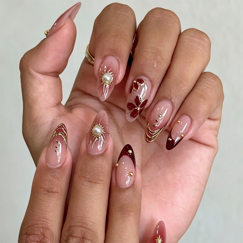 Artistic 3D Nail Tips with Maritime Design Kalsten