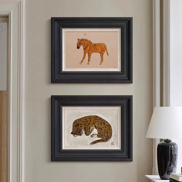 Artistically Made Animal Print Framed