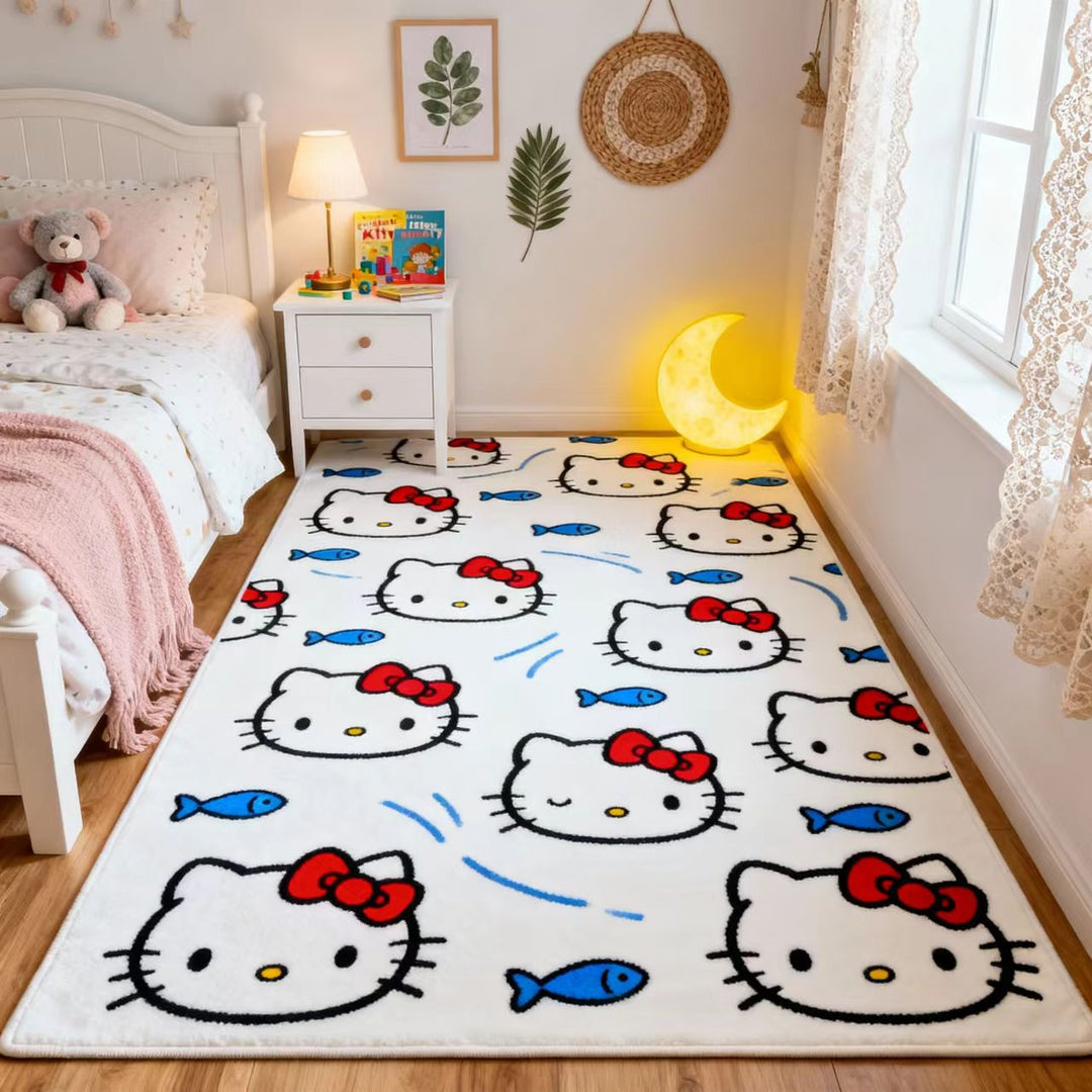 Hello Kitty-Themed Plush Floor Mat Kalsten