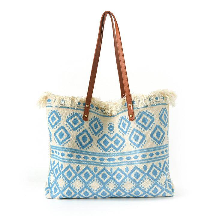 Beach bag with Unique Feather Design Kalsten