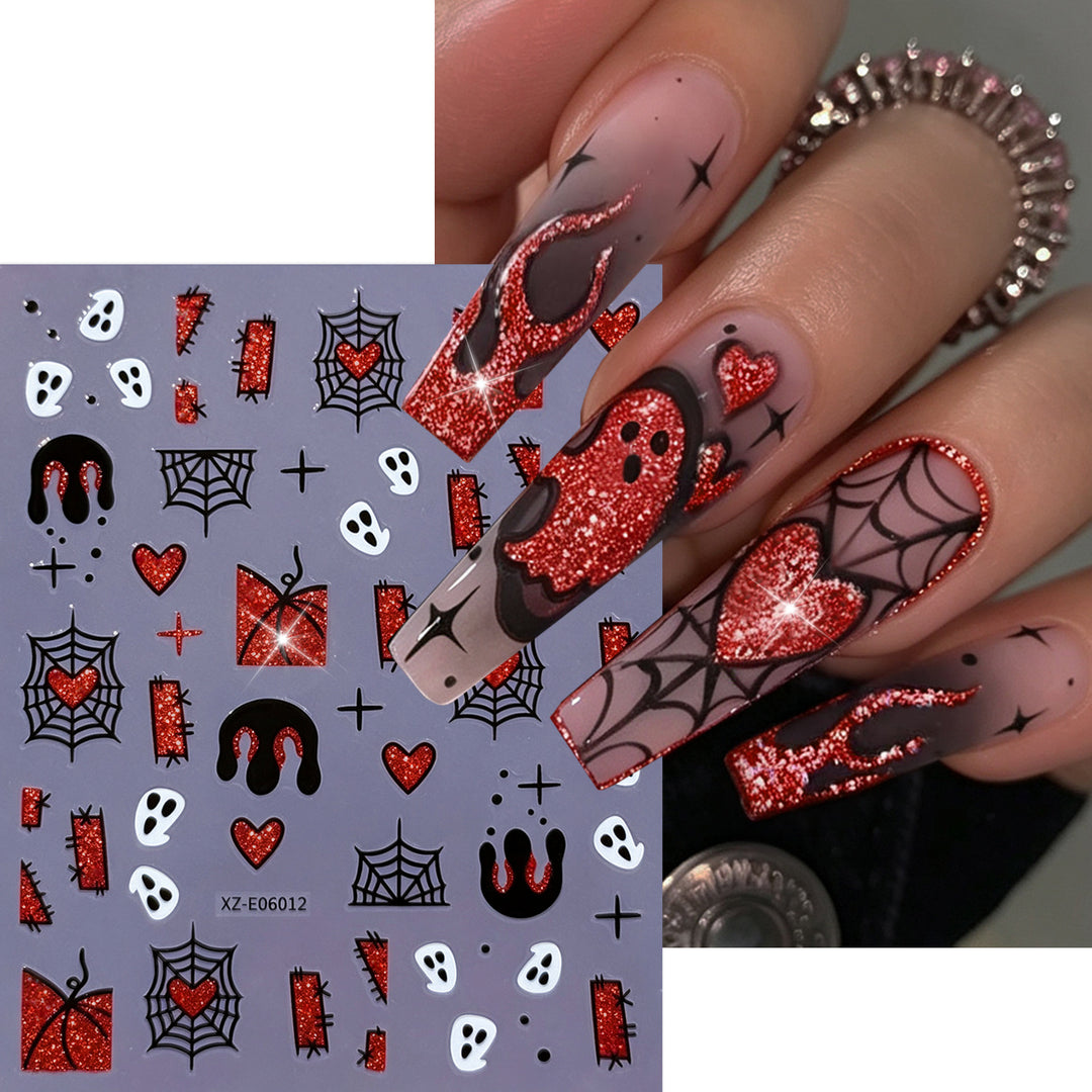 Halloween-Themed Nail Art Sticker Set  1791507032