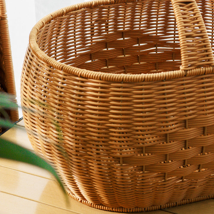 Handwoven Storage Basket with Handle Kalsten