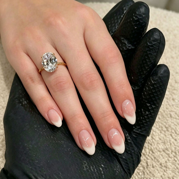 Elegant Press-On Nail Tips with Decorative Bow Kalsten