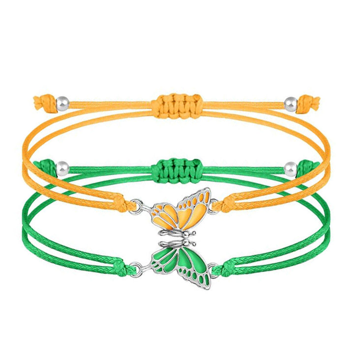 Butterfly Charm Necklace and Bracelet Set Kalsten