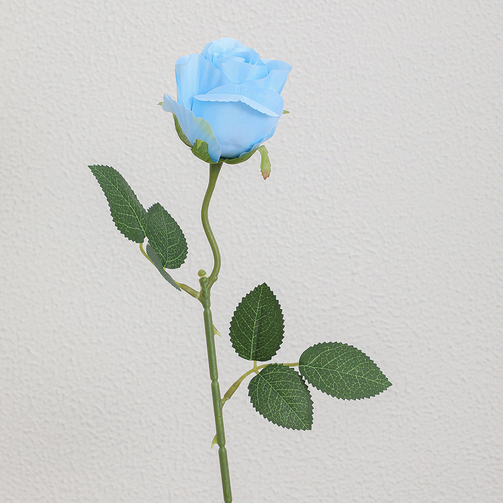 Artificial rose branch with realistic appearance