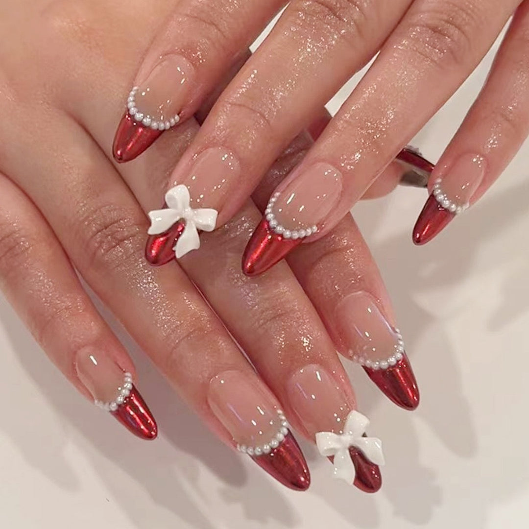 Festive Stiletto Nail Art