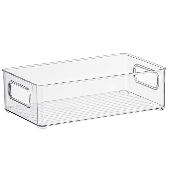 Storage box with handles and non-slip bottom