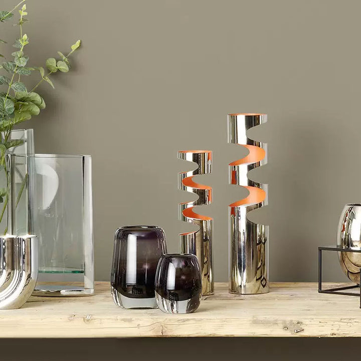 Contemporary Spiral Decorative Centerpiece