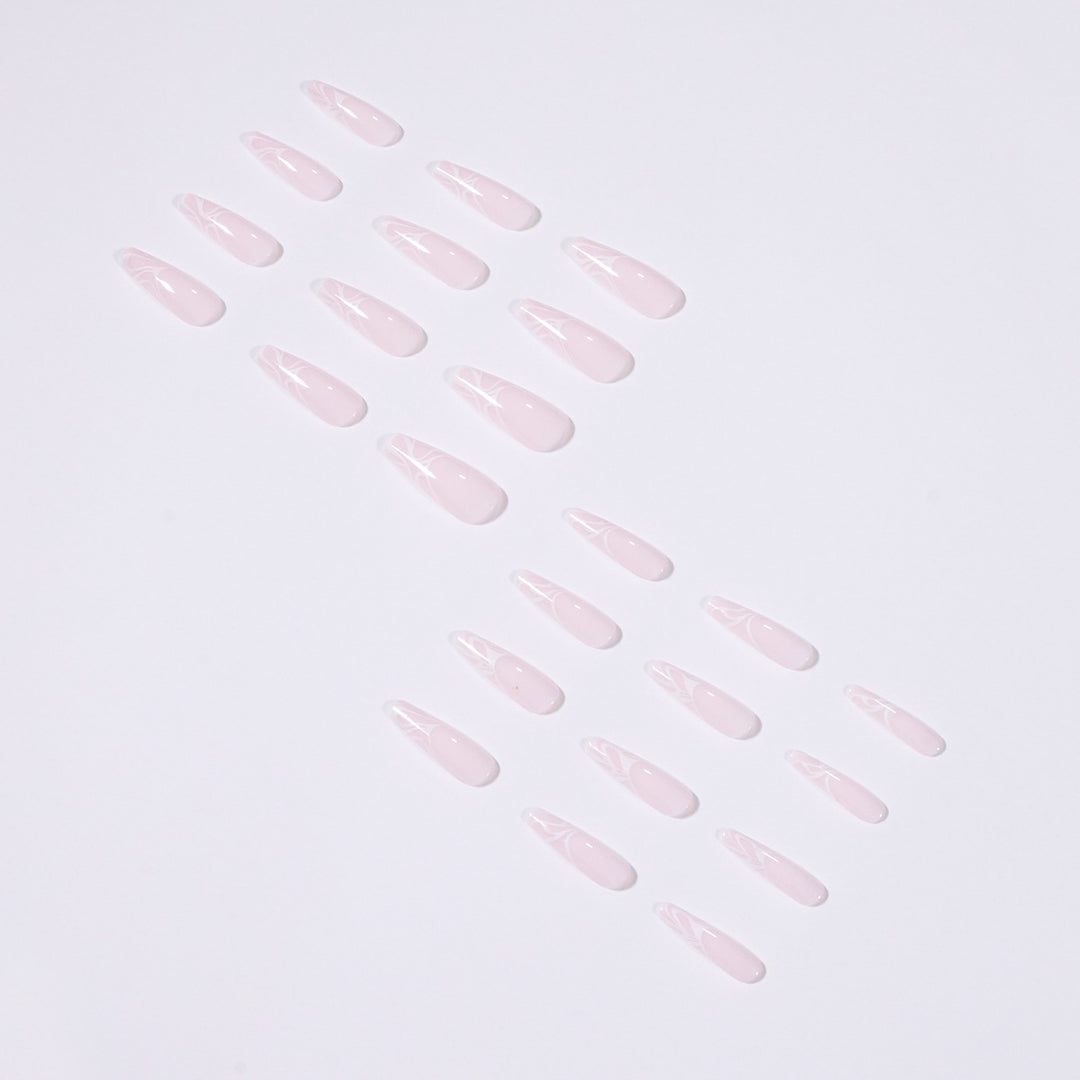 Artistic Nail Extensions with Elegant Fluid Design Kalsten