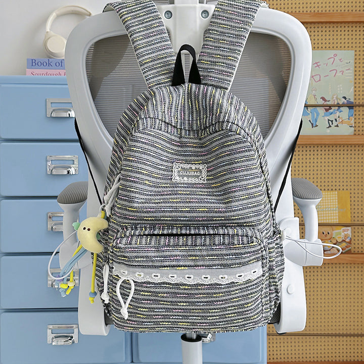 Textured Casual Backpack Kalsten