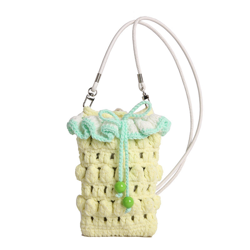 Decorative Crocheted Mini Shoulder Bag