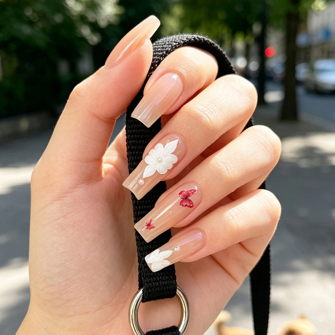 Decorative Floral Press-On Nails Kalsten 1789086044