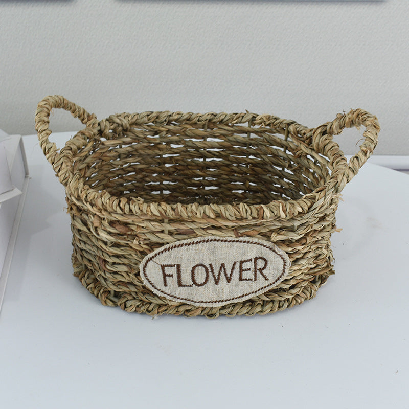 Handcrafted Natural Woven Storage Basket Kalsten