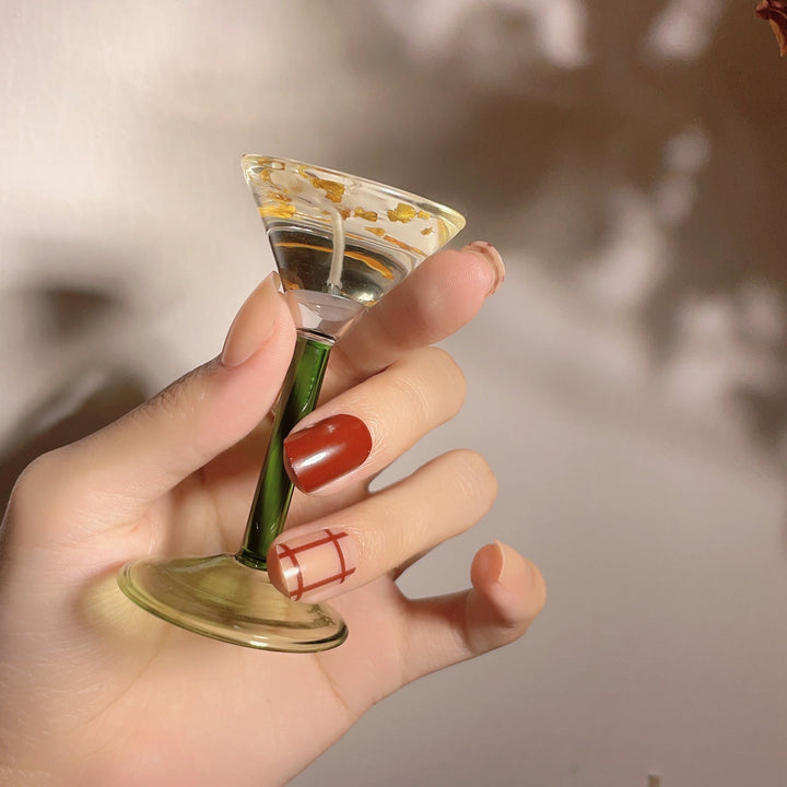 Stylish Press-On Nail Art Set with Geometric Patterns