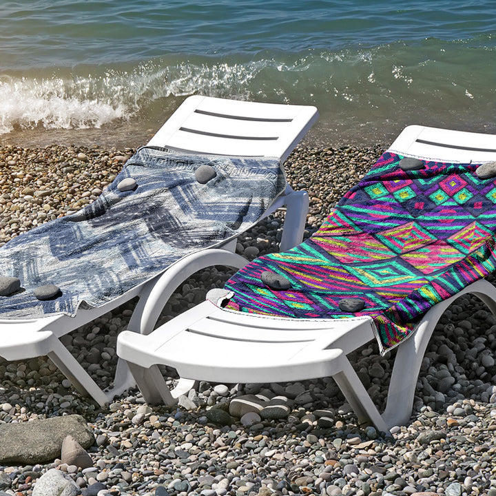 Beach towel made of skin-friendly microfiber with a creative pattern mix Kalsten