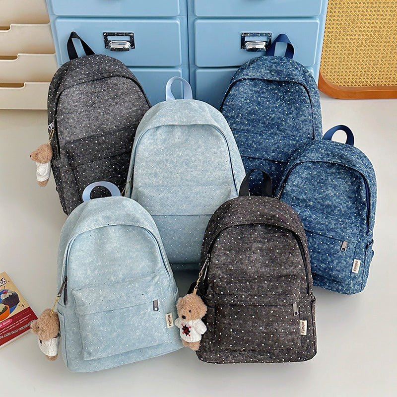 Stylish Polka Dot Everyday Backpack Kalsten