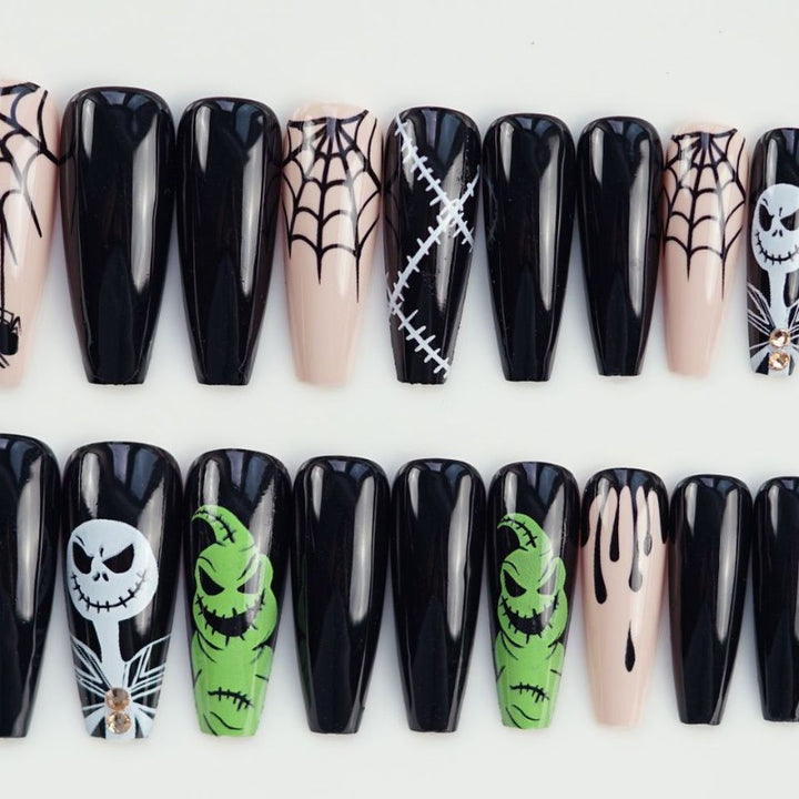Themed Halloween Press-On Nail Art Set Kalsten