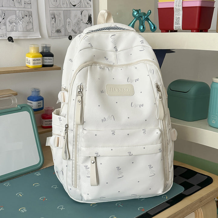 Stylish Love-Embellished Backpack Kalsten