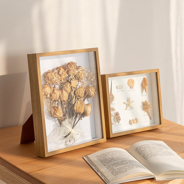 Preserved Floral Shadow Box Art Frame for Home