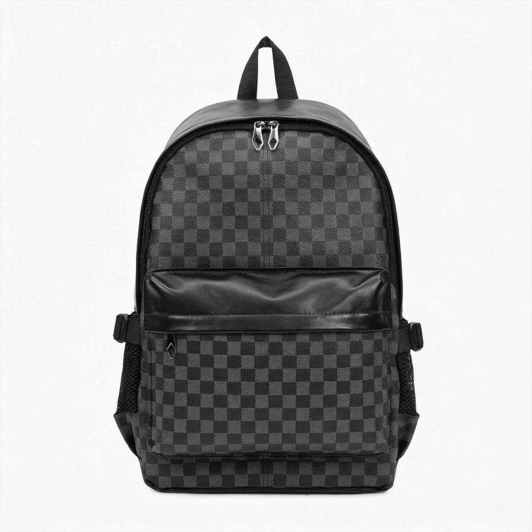 Stylish Checkerboard Pattern Backpack Kalsten