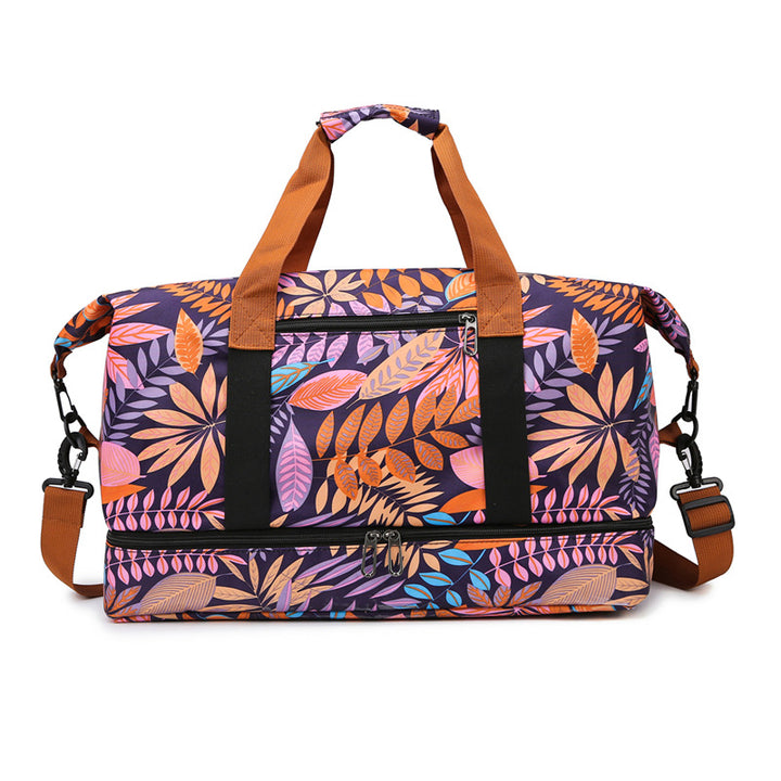 Floral Patterned Travel Duffel