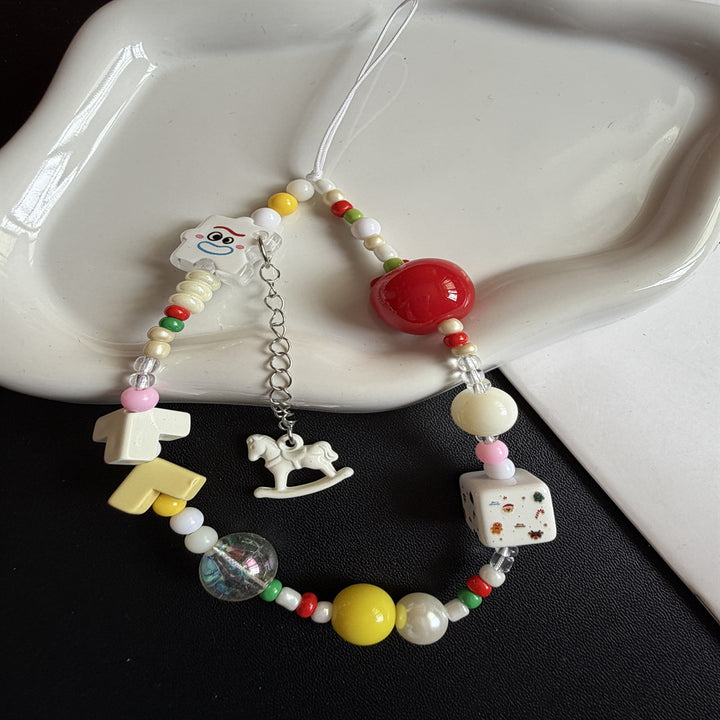 Playful Beaded Charm Necklace Kalsten 1790135677