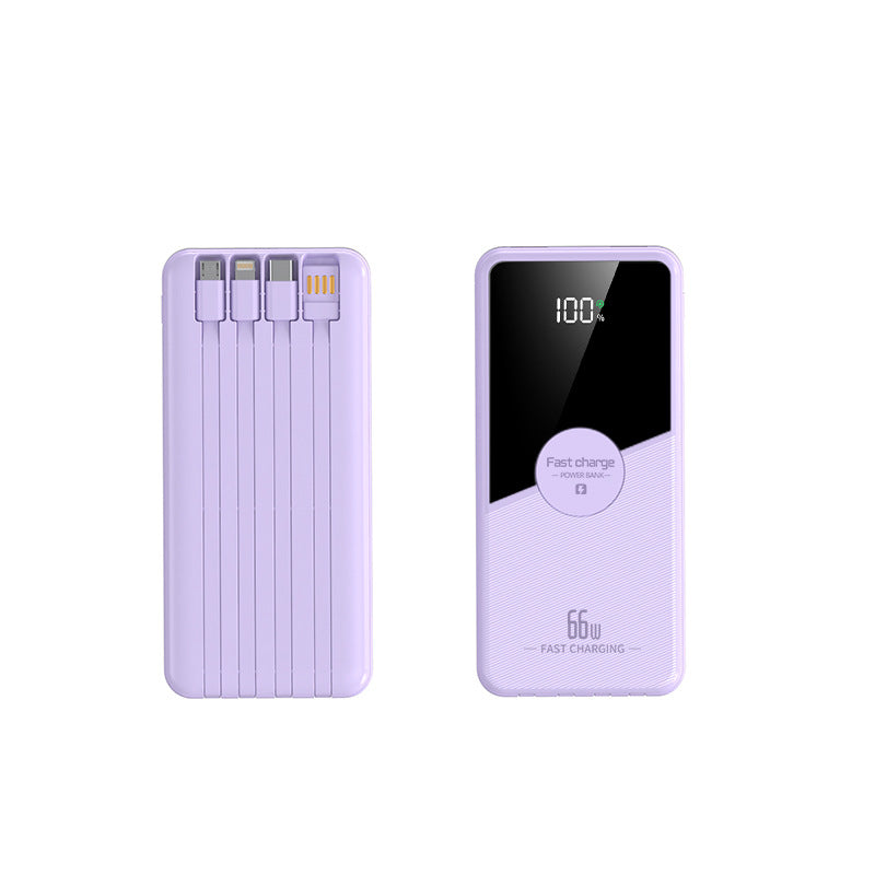 Portable power bank with integrated cables and fast charging function Kalsten