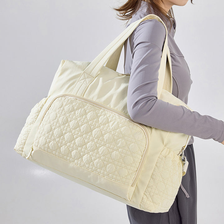 Multifunctional Quilted Gym Tote