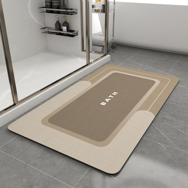 Modern Rectangular Non-Slip Bath Mat Kalsten