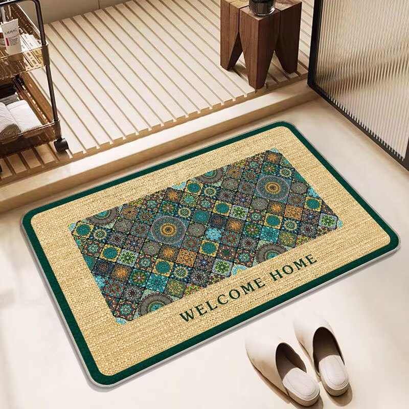 Butterfly-Inspired Decorative Bath Mat Kalsten