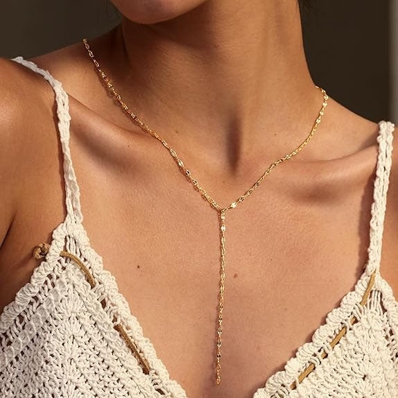 Y-Chain Lariat Necklace Kalsten