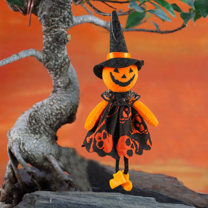 Decorative Halloween Cat with Witch Hat