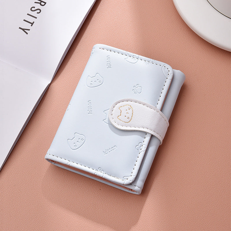 Cute Cat-Themed Card Wallet Kalsten