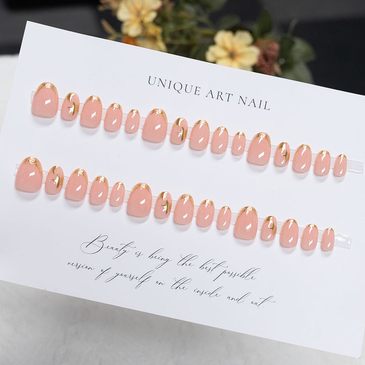 Elegant Gel Press-On Nail Art
