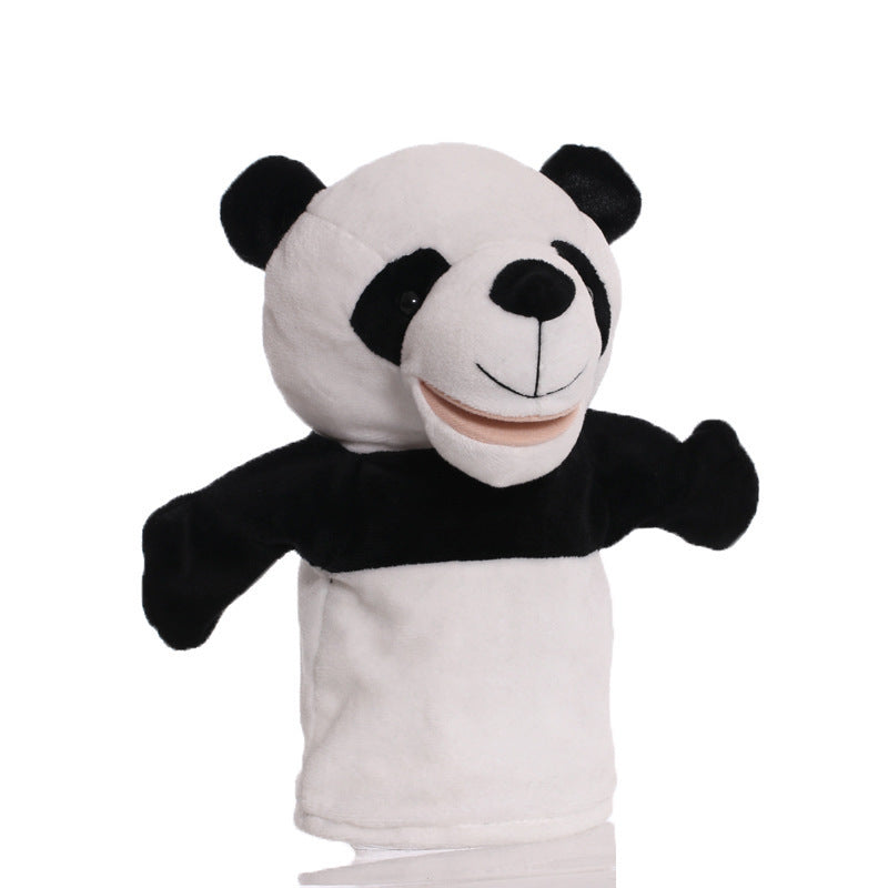 Plush Tiger Hand Puppet With Soft Fleece Movable Mouth Embroidered Features