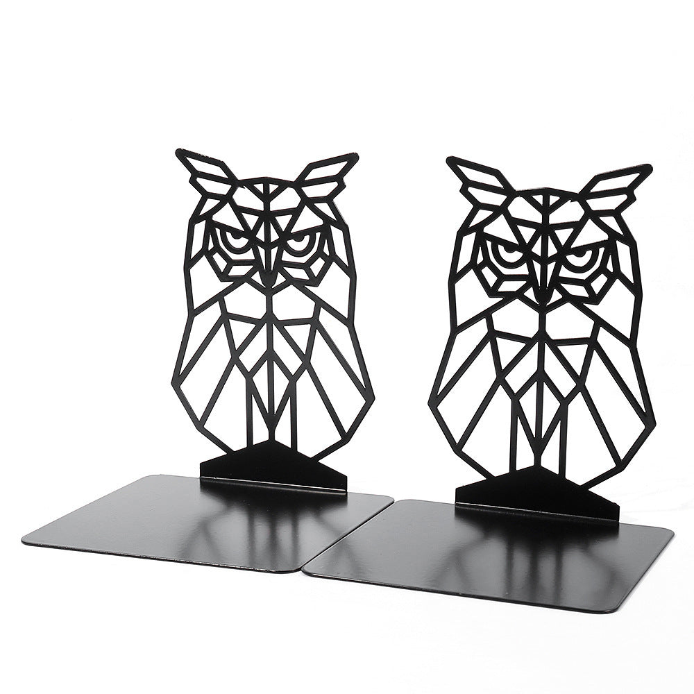Geometric Owl Bookends