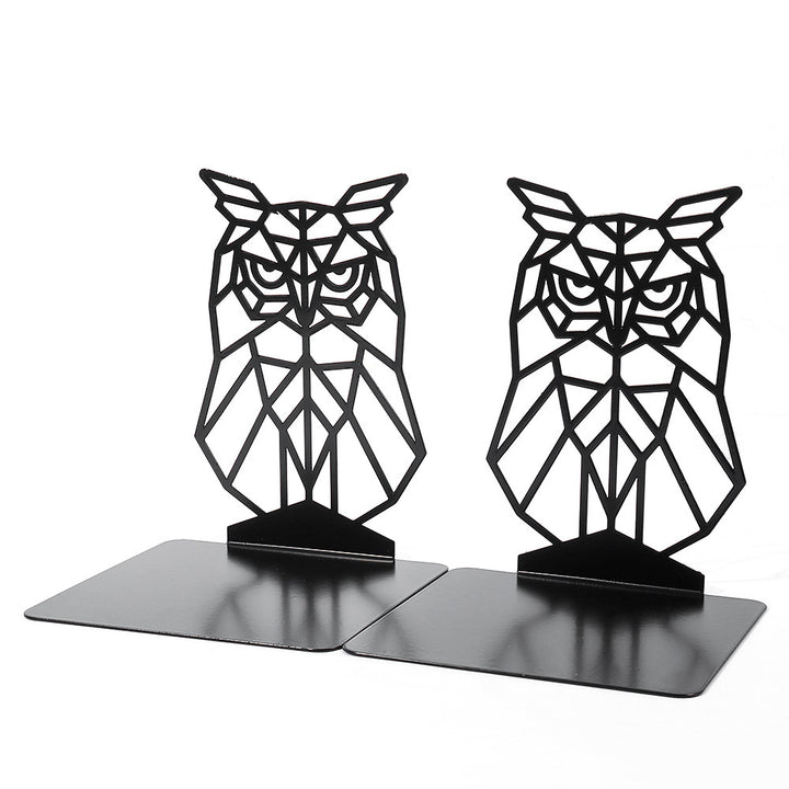 Geometric Owl Bookends