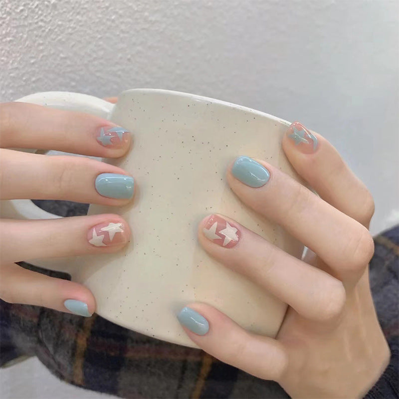 Artistic Star Pattern Nail Art